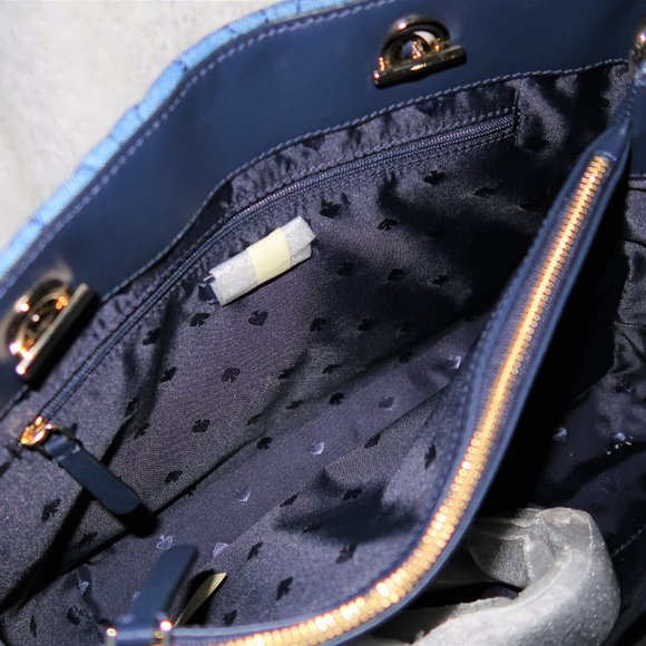 SOLD!!!Kate Spade Briar Lane Denim Satchel - Picture 8 of 12